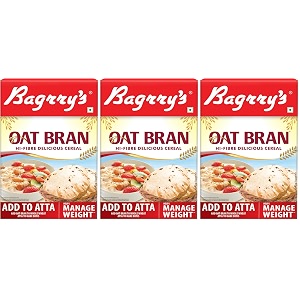 bagrry39s oat bran 200gm box  high in fibre amp protein  good digestive health  helps reduce cholesterol amp manges weight pack of 3