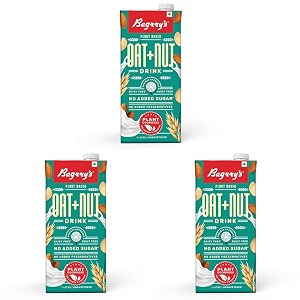 bagrry39s plant based oat amp nut drink 1l  unsweetened  rich nutty plant based drink  lactose amp dairy free  no added sugar  perfect for everyday use  barista approved  no preservatives