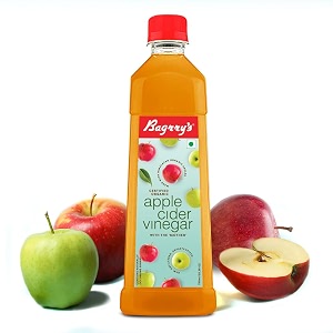 bagrry39s apple cider vinegar with the mother 750 ml  made with himalayan apples  raw unfiltered unpasteurised non-gmo  no added sugar  no added colours  no added preservatives  naturally gluten free