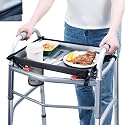 BAGSFY Walker Tray for Folding Walker w/Cup Holder and Side Storage Pocket
