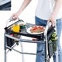 BAGSFY Walker Tray for Folding Walker w/Cup Holder and Side Storage Pocket