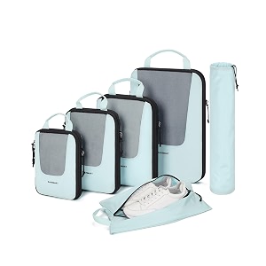 BAGSMART Compression Packing Cubes 6 Set for