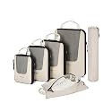 BAGSMART Compression Packing Cubes 6 Set Suitcase