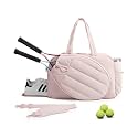 BAGSMART Tennis Gym Bag for Women, Quilted Pickleball 15.6" Laptop Backpack