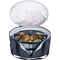 BAGSPRITE Slow Cooker Carrying Case for 6-8 Quart Crock Pot w/Lid Fastener
