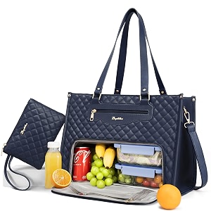bagstellar lunch tote bag for women laptop work bag with lunch compartment