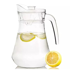 premium glass jug 13l multipurpose jug easy pour amp strong handle transparent beverage carafe for home office pitcher for serve water milk juice lassi cocktail ideal for gift