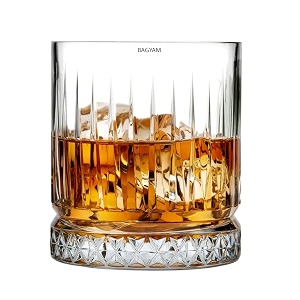 whiskey glass set - whiskey glasses set of 6 premium - drinking glass set - bar glasses for scotch bourbon liquor wine cocktail drinks - 340ml