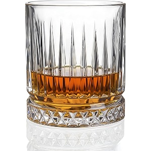 premium crystal whiskey glass - big size 360ml - transparent glass set for whiskey wine juice liquor scotch beer cocktail - home bar amp party drinks twist 6 pieces dubai