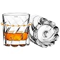Crystal Whiskey Glasses Set of 6, 340ML, Premium Transparent Drinking Glasses for Whiskey, Wine, Juice, Beer, Liquor, Cocktail - Ideal for Home, Office, Bar, Club, Party, Occasions