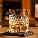 Crystal Whiskey Glasses Set of 6, 300ML, Elegant Drinking Glasses for Whiskey, Wine, Juice, Beer, Liquor, Cold-Drinks, Cocktail - Perfect for Home, Office, Bar, Club, Occasions, Party, Gift