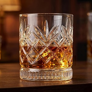 premium crystal glass tumbler set of 6 325 ml drinking glasses whisky glasses set elegant carving pattern multi-purpose drinkware for whisky wine juice beer cocktail