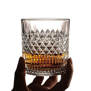 premium crystal whiskey glass - big size 360ml - transparent glass set for whiskey wine juice liquor scotch beer cocktail - home bar amp party drinks twist 6 pieces nobal