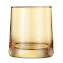 BAGYAM - Crystal Whiskey Glasses - 340 ML Heavy Base Premium Glasses Set for Drinking Water, Juice, Wine, Whiskey, Rum &amp; Cold-Drinks (Gold Color, 4 Pieces)