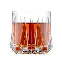 Premium Crystal Whiskey Glass - Big Size 360ML - Transparent Glass Set for Whiskey Wine Juice Liquor Scotch Beer Cocktail - Home, Bar &amp; Party Drinks (Twist, 6 Pieces) (Carden)