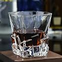 Premium Crystal Whiskey Glass - Big Size 360ML - Transparent Glass Set for Whiskey Wine Juice Liquor Scotch Beer Cocktail - Home, Bar &amp; Party Drinks (Stone, 6 Pieces)