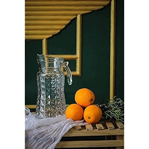 bagyam - glass jug for water - 17 liter capacity glass jug for home - glass jug for home dining table office hotel amp restaurant