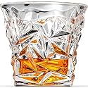 Crystal Whiskey Glass - Premium Drinking Glasses Set for Whiskey Wine Juice Scotch Vodka Boubon Beer Cocktail Soda Sharbat (Diamond, 6 Pieces)