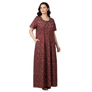 Bahumaan Cotton Nighty for Women Full Length
