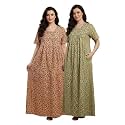 Bahumaan Cotton Nighty for Women Full Length