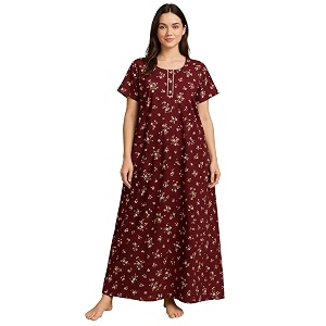 Bahumaan Pure Cotton Nighty for Woman