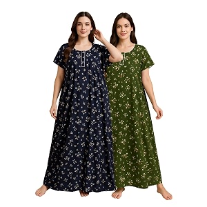 Bahumaan Pure Cotton Nighty for Woman