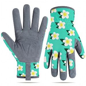 baidast gardening gloves for women breathable leather garden gloves with grip thorn proof working gloves for digging planting pruning