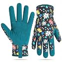 Baidast Gardening Gloves for Women Garden Gloves for Womens Thorn Proof for Women's Gifts Digging Planting Pruning Weeding(Blue)