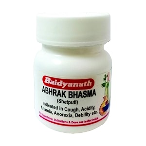 baidyanath asli ayurved abhrak bhasma shatputi i ayurvedic cough amp cold i urinary health i 25 gms