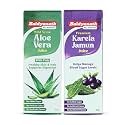 Baidyanath Aloe Vera Juice and Karela Jamun Juice | Supports Digestive Health, Constipation, Promotes Liver Health &amp; Aids Weight Loss + Supports Healthy Blood Sugar Levels Naturally | 1000ml + 1000ml