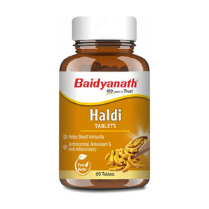 Baidyanath Haldi Tablets -60 Tab Helps Boost
