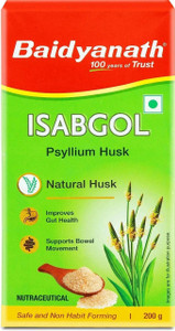 baidyanath isabgol psyllium husk-200gmfor healthy digestive tractrelief from constipation