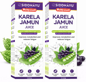 baidyanath karela jamun juice controls blood sugar levels 100 natural- 1l
