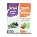 Baidyanath Karela Jamun Juice and Triphala Juice | Supports Healthy Blood Sugar Levels Naturally | Helps with Constipation &amp; Digestive Comfort | 1000ml + 1000ml
