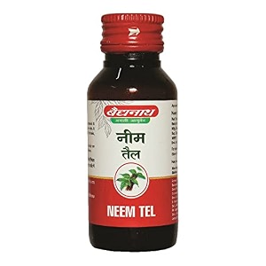 baidyanath asli ayurved neem oil  50 ml each pack of 2  ayurvedic skin scalp amp hair care oil