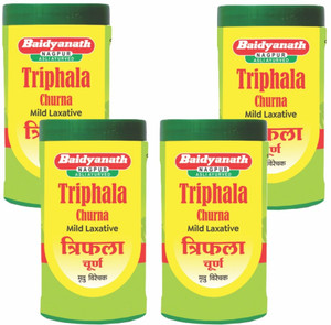 baidyanath triphala churna 100 gms pack of 4 helps relieve constipation  gas relief