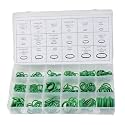 BaiFM 18 Sizes Car Air Conditioning Compressor O Ring Rubber Seals Tool Kit 270pcs Assortment Kit (Green)
