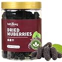 Baihuatang Natural Dried Black Mulberries Premium Dried Black Mulberries Dried Mulberries Black Mulberry Tea Herbal Tea No Sugar Added &amp; No Additives Dried Fruit Snack 黑桑椹干 桑葚 250g/8.8oz