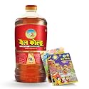 Bail Kolhu Kachi Ghani Mustard Oil 5L Jar | Cooking Oil Sarso Ka Tel | Edible Oil | Pack Of 1