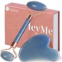 BAIMEI IcyMe Gua Sha &amp; Jade Face Roller Set,Facial Beauty Skin Care Tools
