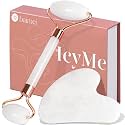 BAIMEI IcyMe Jade Roller & Gua Sha Facial Tool Set for Face Depuffing
