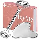 BAIMEI IcyMe Stainless Steel Gua Sha Tool & Face Roller Set