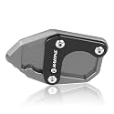 BAIONE Kickstand Extension Pad Replacement for Honda CRF300L CRF 300L Rally 2021 2022 Motorcycle Side Stand Foot Enlarger Plate Extender (Titanium)