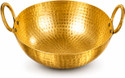 Baipurna Brass Kadhai 5 Litre for Cooking