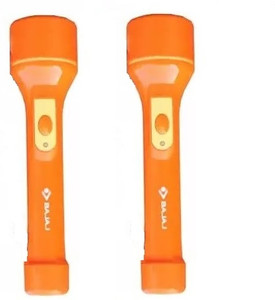 bajaj 15w raftaar max led torch orange pack of-02 torch