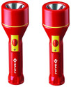 BAJAJ 1.5W RAFTAAR MAX LED TORCH RED PACK OF-02 Torch (Red, 12 cm, Rechargeable)