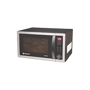 bajaj 25 litres convection microwave oven with jog dial 2504 etc silver grey free 1 year extended warranty