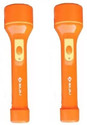 BAJAJ 2W RAFTAAR JUMBO LED TORCH ORANGE PACK OF-02 Torch