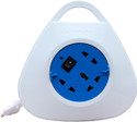 BAJAJ 5 Meter Wire 3 Socket Extension Boards (White, Blue, 5 m)
