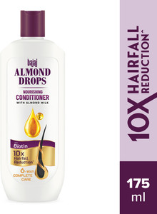bajaj almond drops nourishing conditioner with almond milk vitamin e  biotin 175 ml